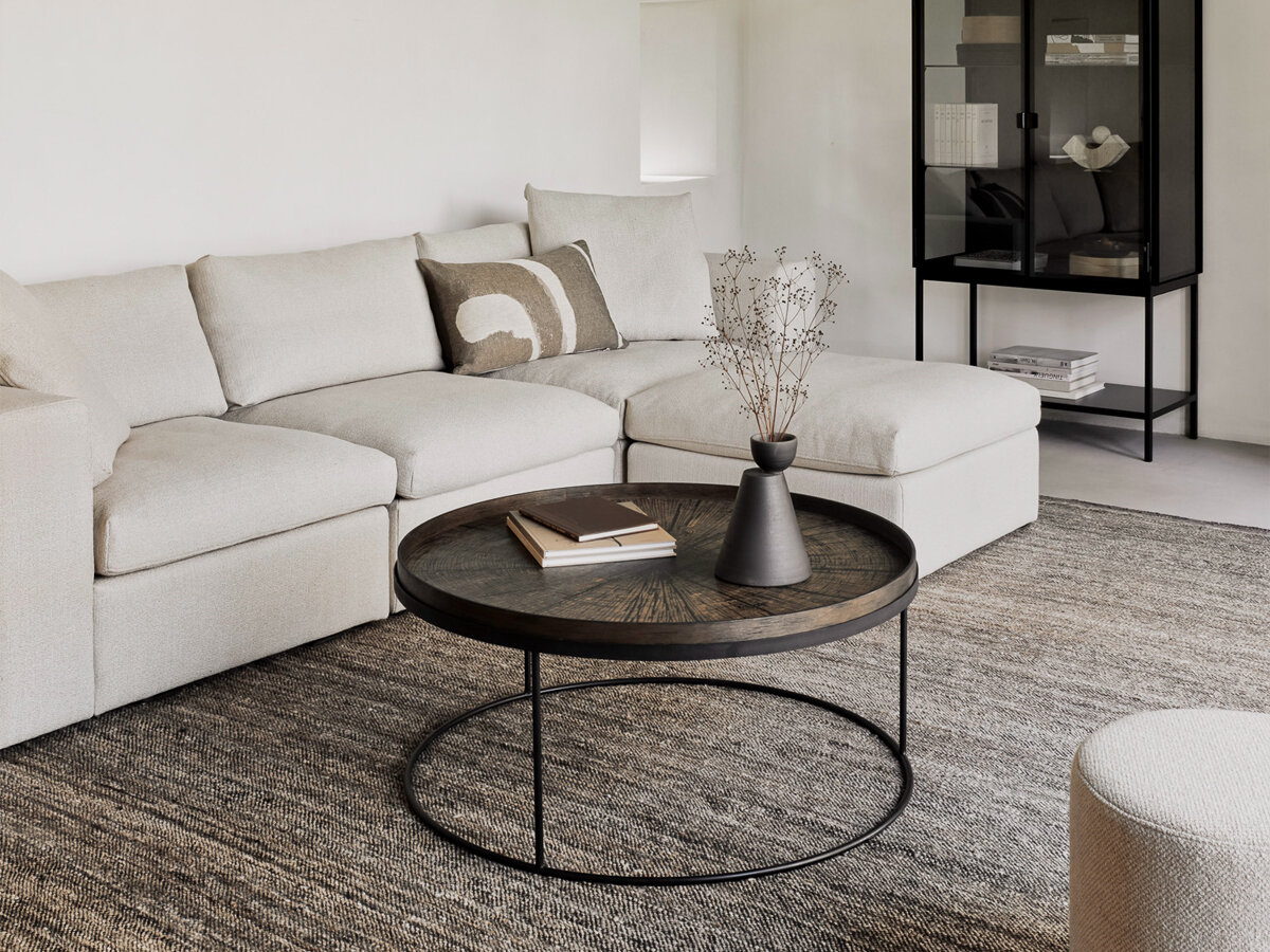 Rond dienblad salontafel - XL