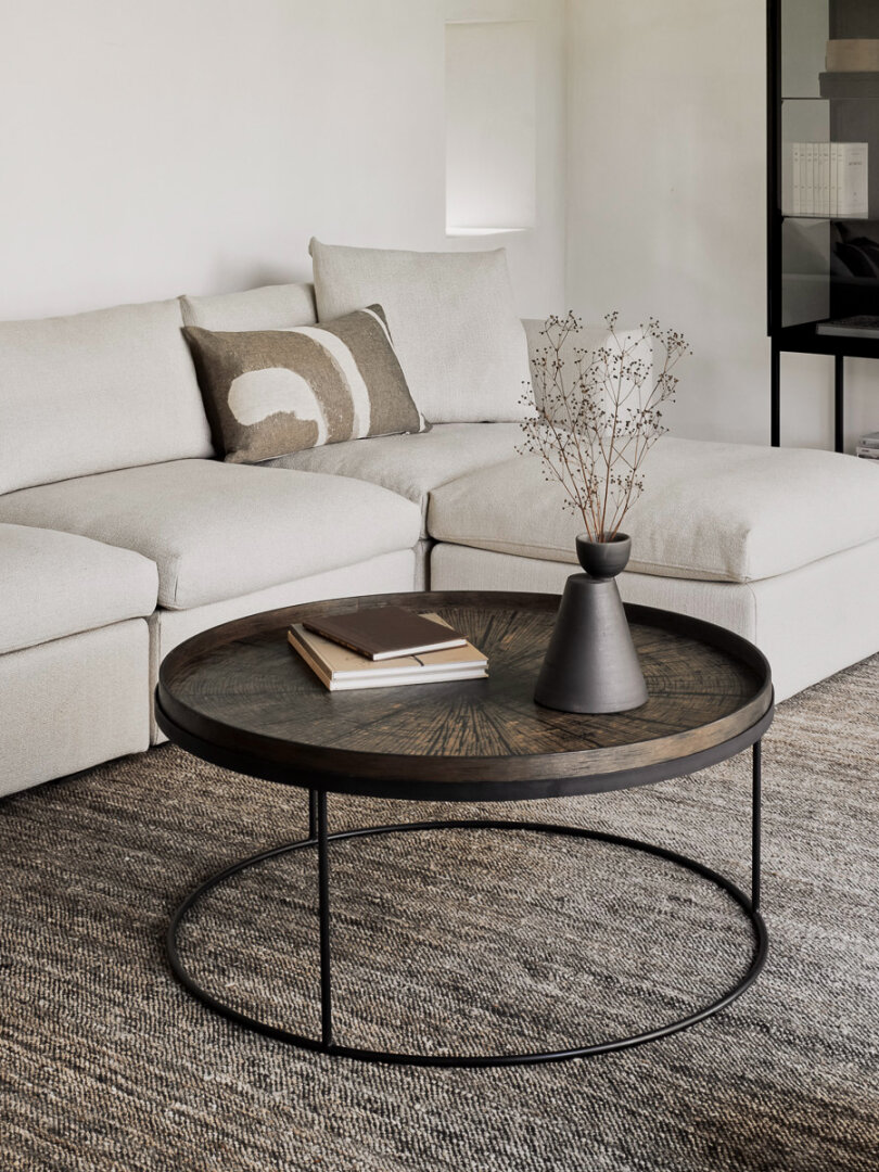 Rond dienblad salontafel - XL