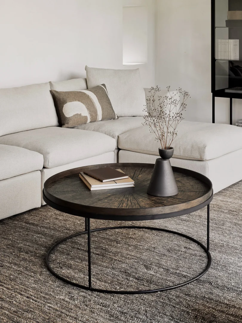 Rond dienblad salontafel - XL