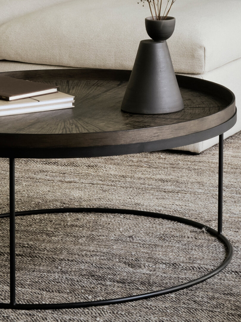 Rond dienblad salontafel - XL