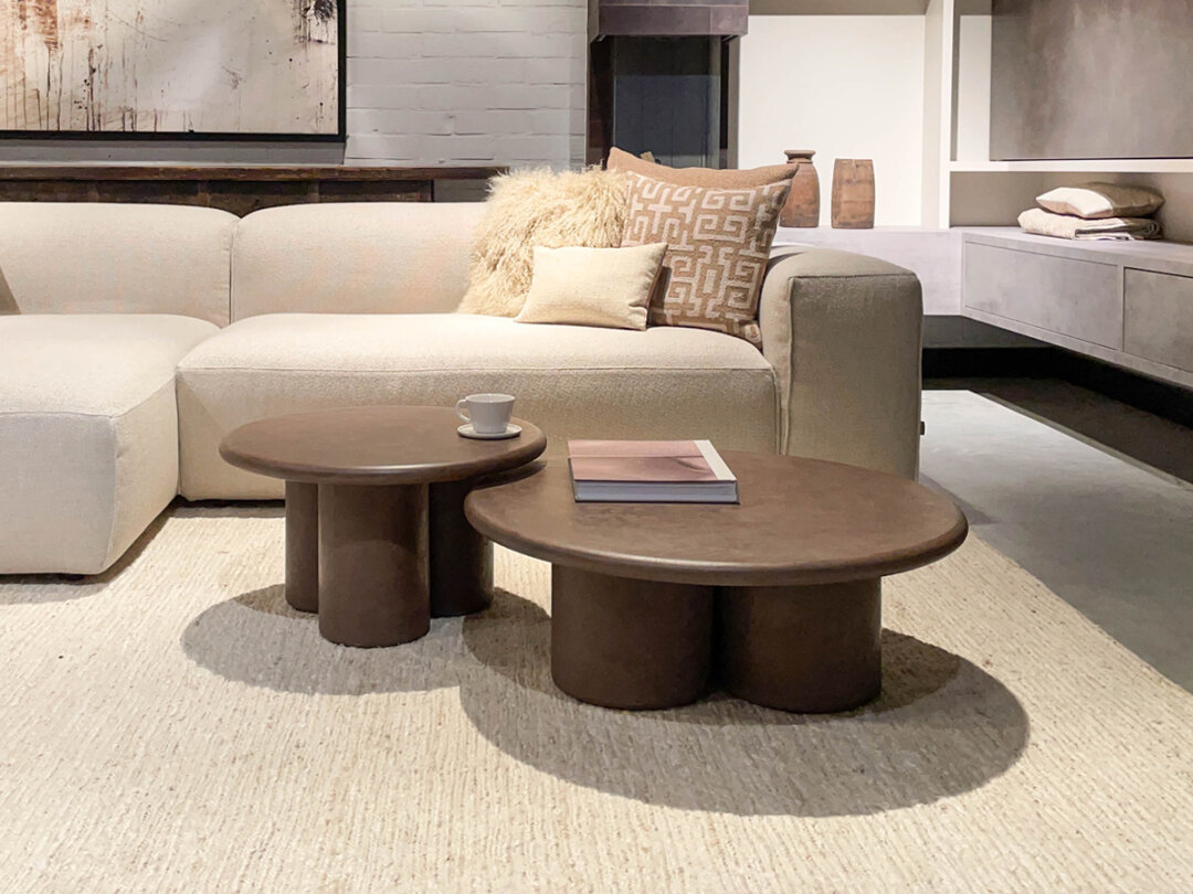 Salontafel Mortex rond - set van 2