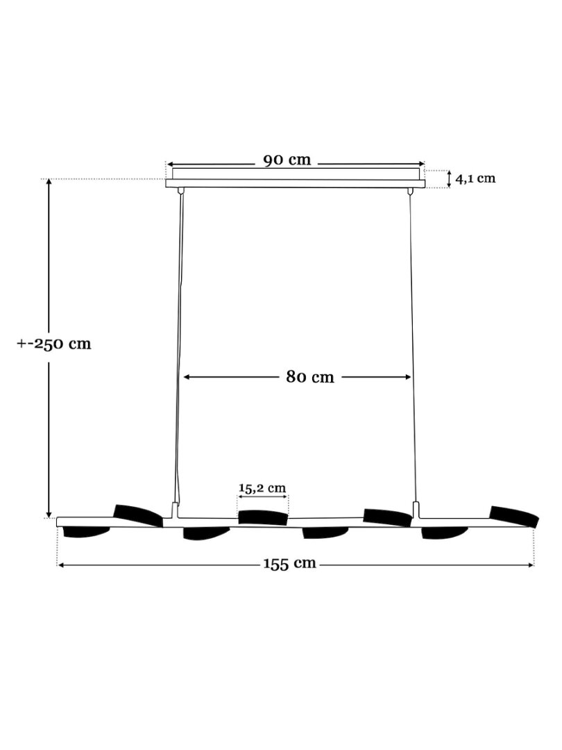 Hanglamp Apriro - 8 lichts