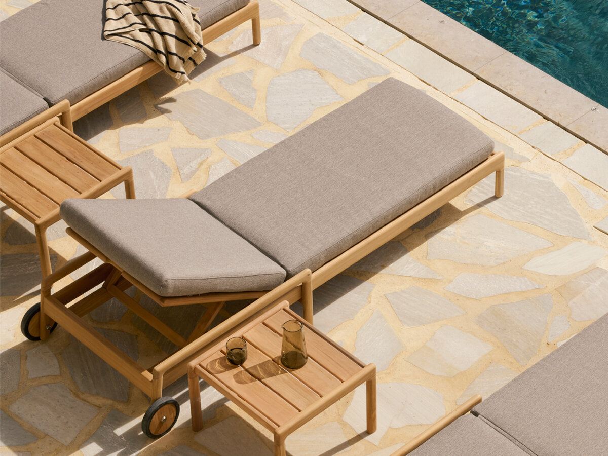 Jack outdoor verstelbaar ligbed - mocha
