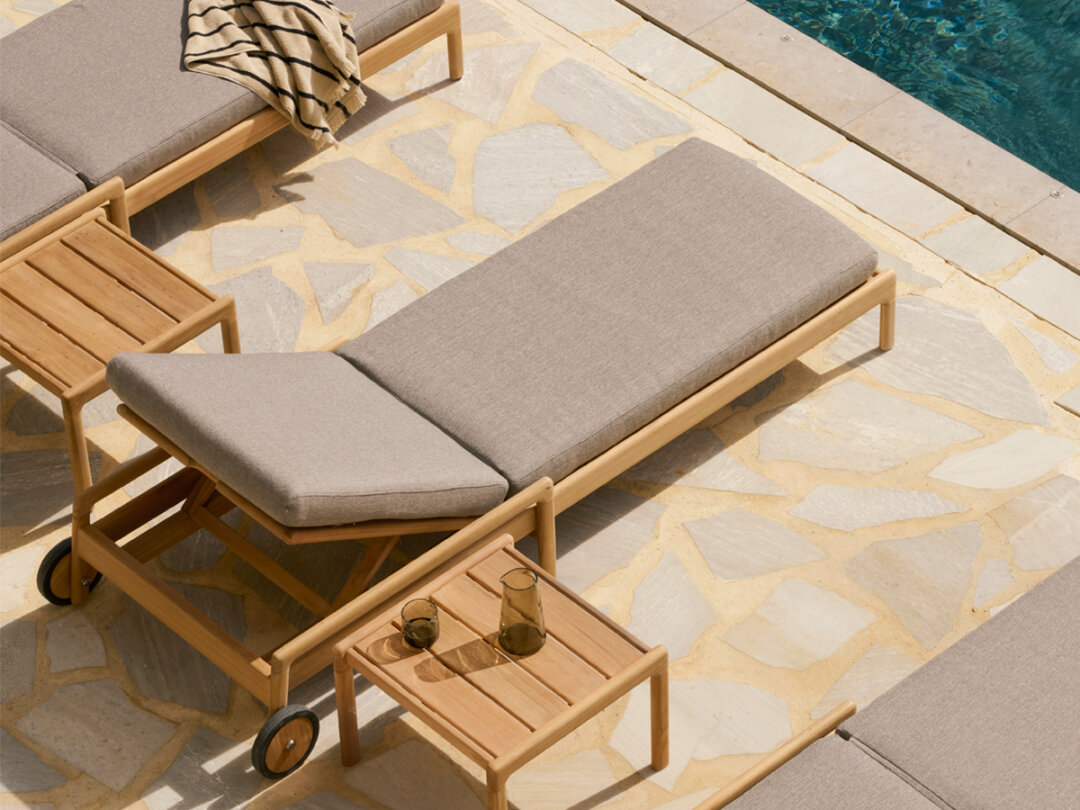 Jack outdoor verstelbaar ligbed - mocha