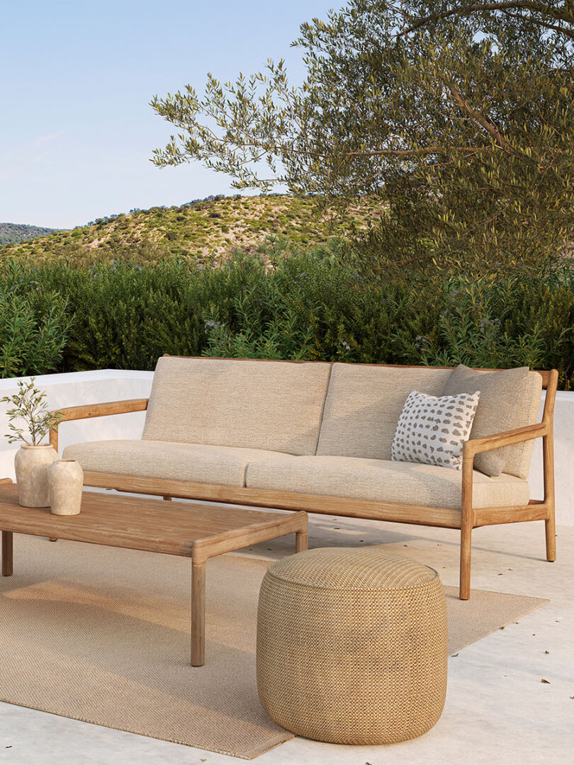 Outdoor sofa Jack 2 zit - natural