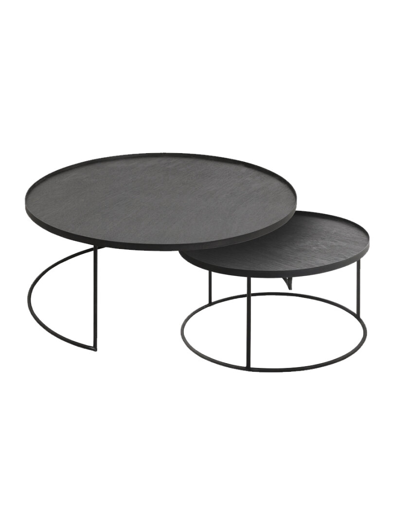 Rond dienblad salontafel set - L/XL