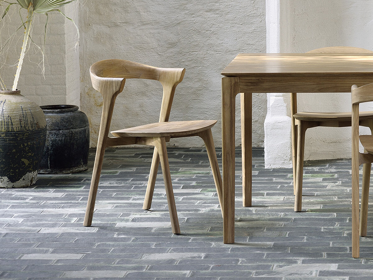 Eetkamerstoel Bok - naturel teak