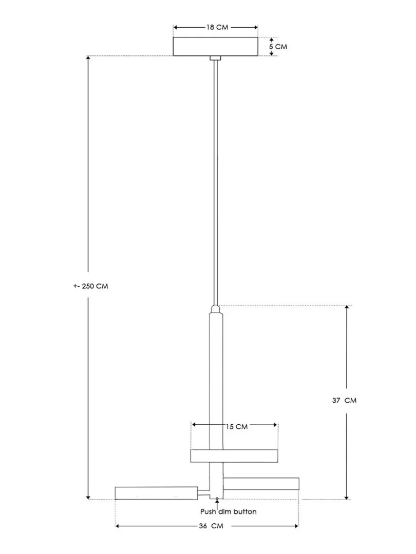 Hanglamp Apriro - 3 lichts