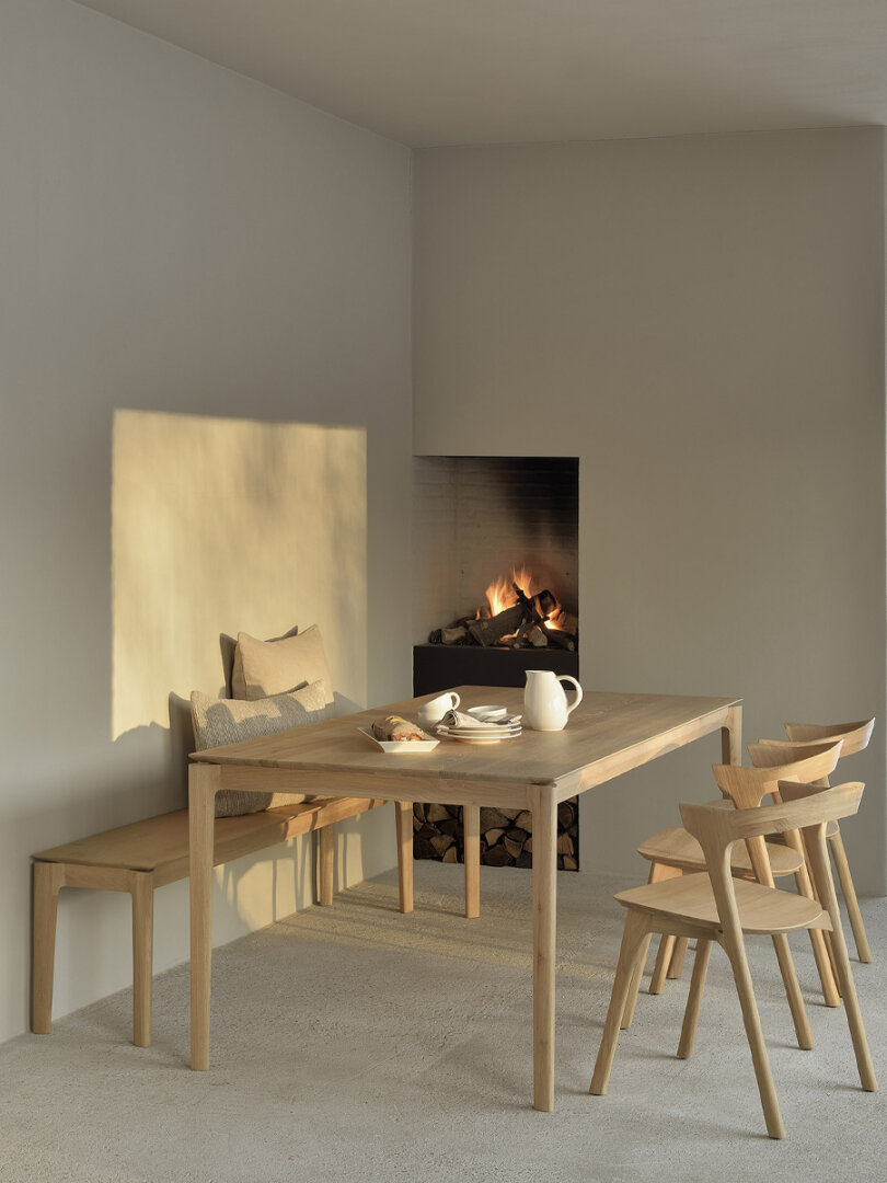 Eettafel Bok - naturel eiken