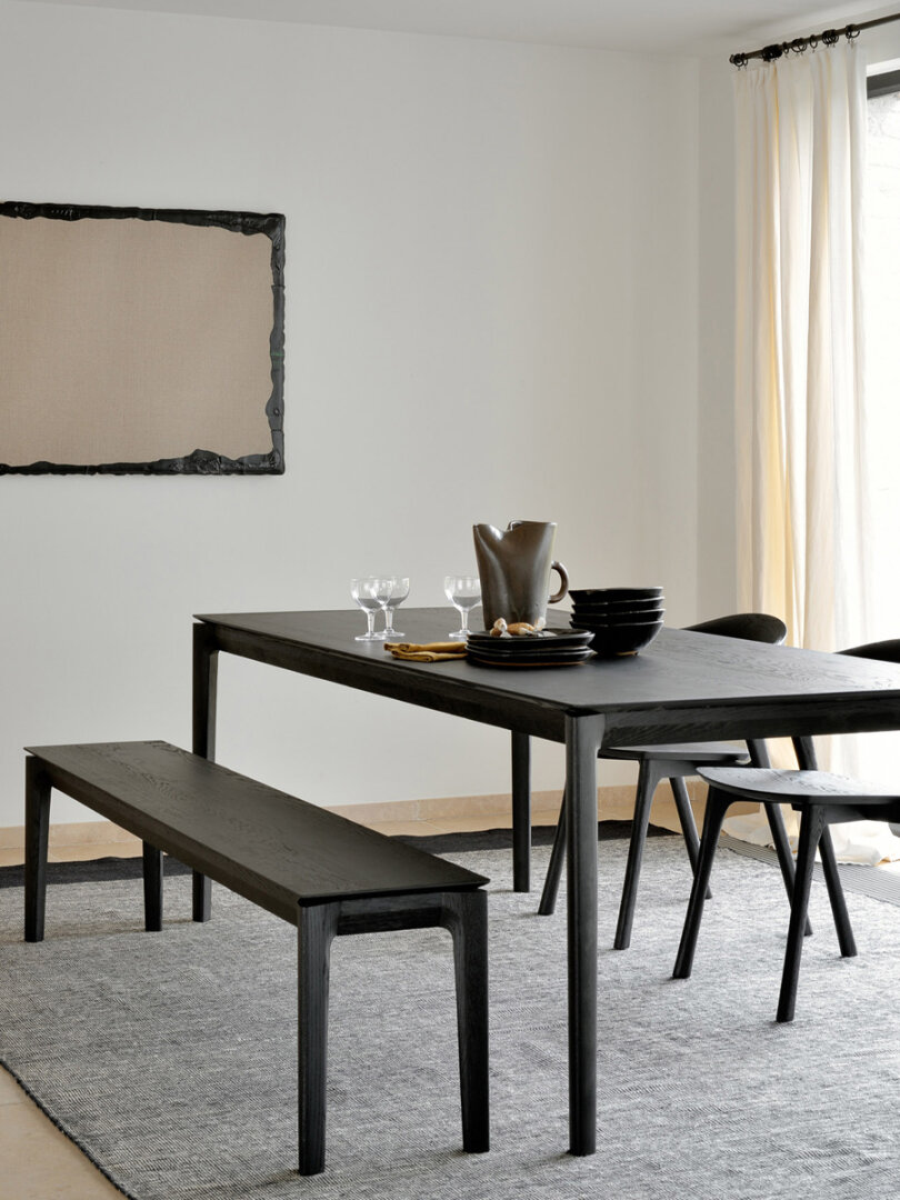 Eettafel Bok - zwart eiken