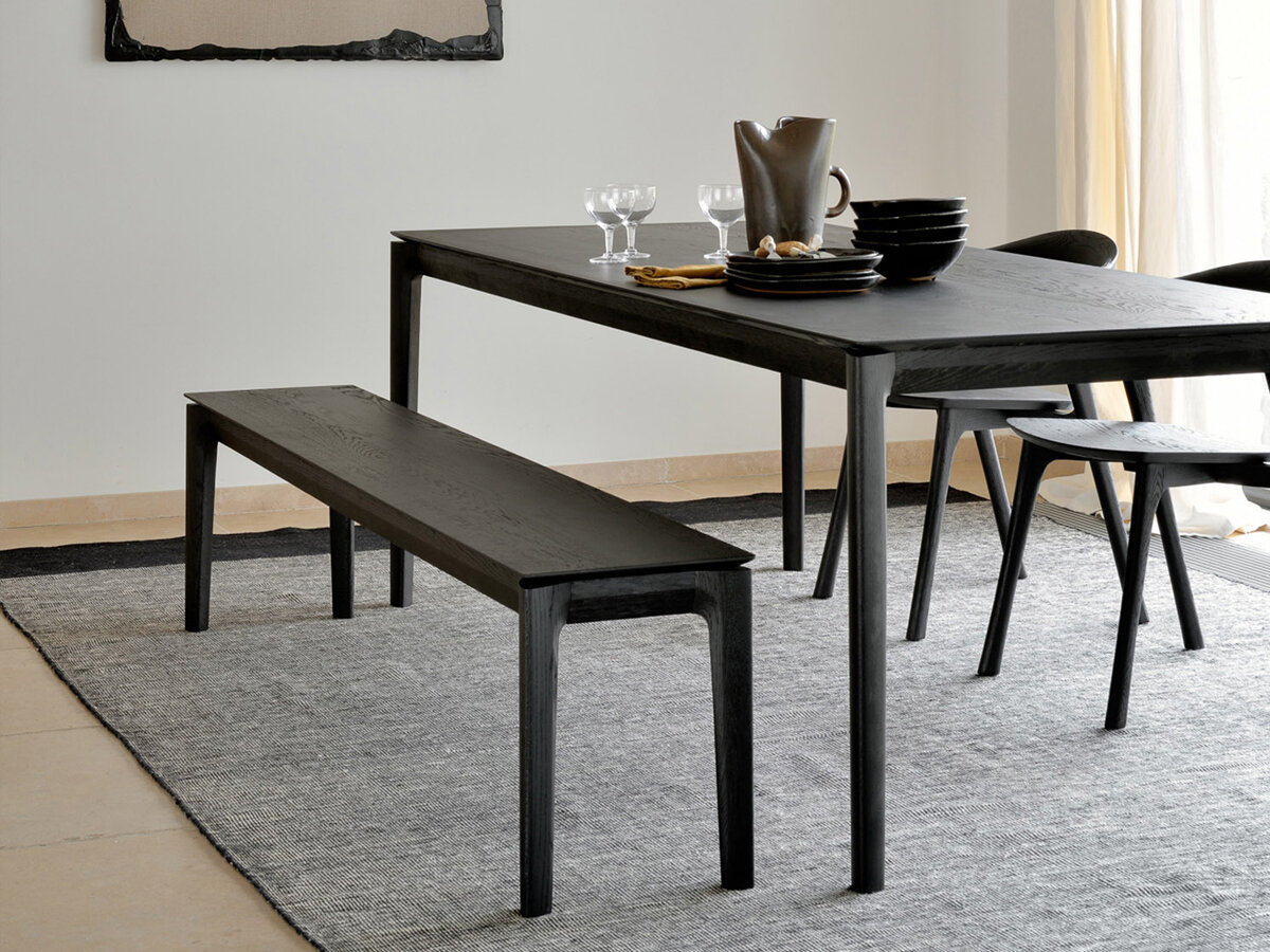Eettafel Bok - zwart eiken
