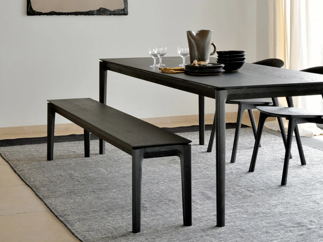 Eettafel Bok - zwart eiken